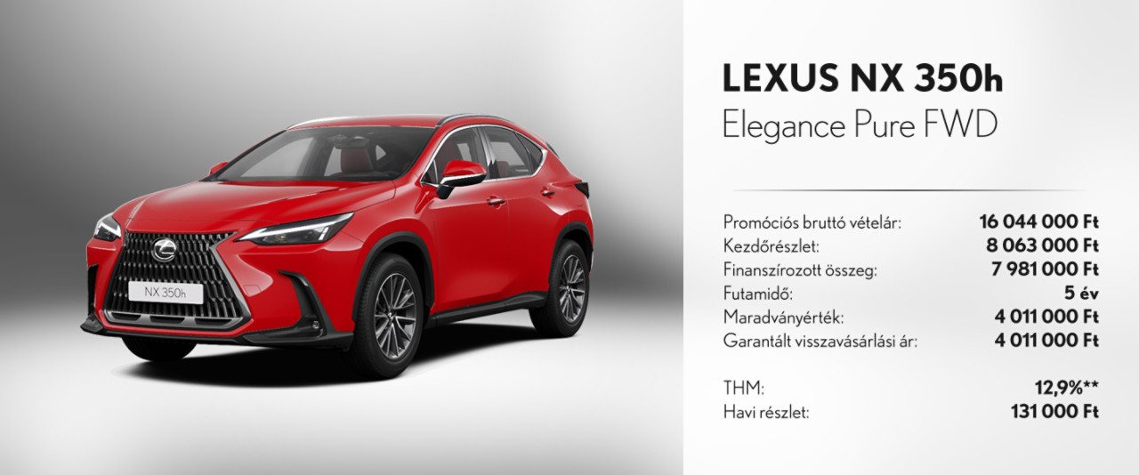 LEXUS PRIVILEGE MINTASZÁMÍTÁS!