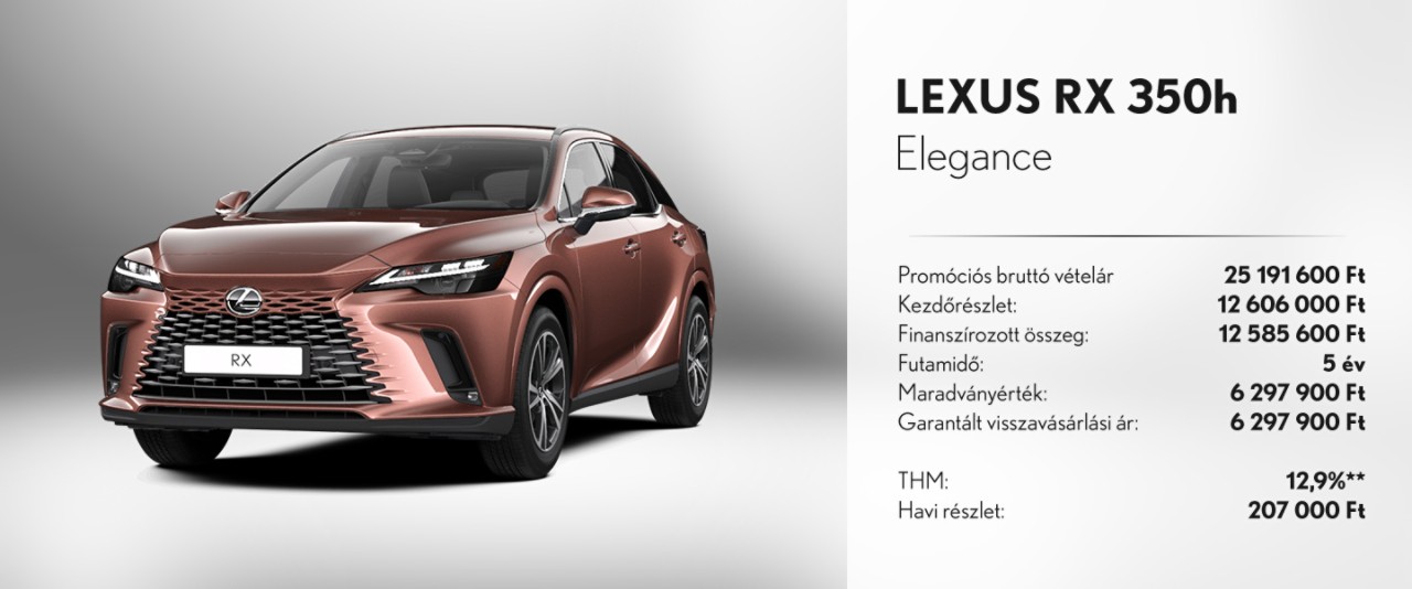 LEXUS PRIVILEGE MINTASZÁMÍTÁS!