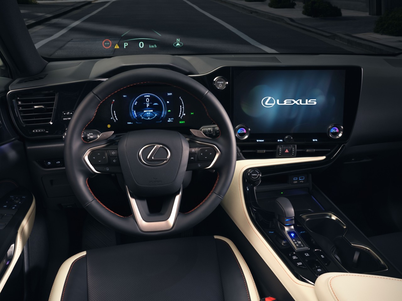 Interior of a Lexus car