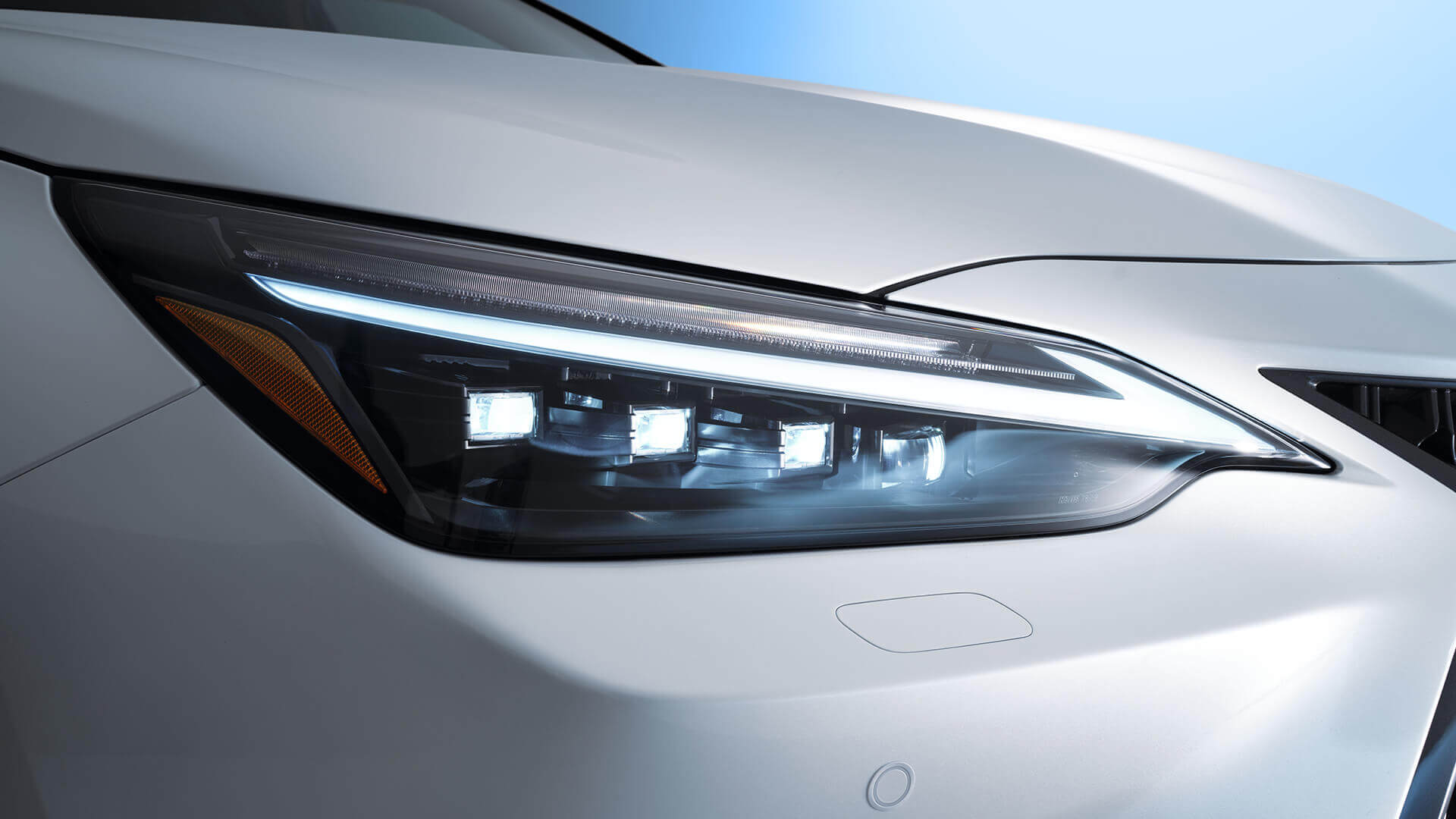 Lexus headlight close up 
