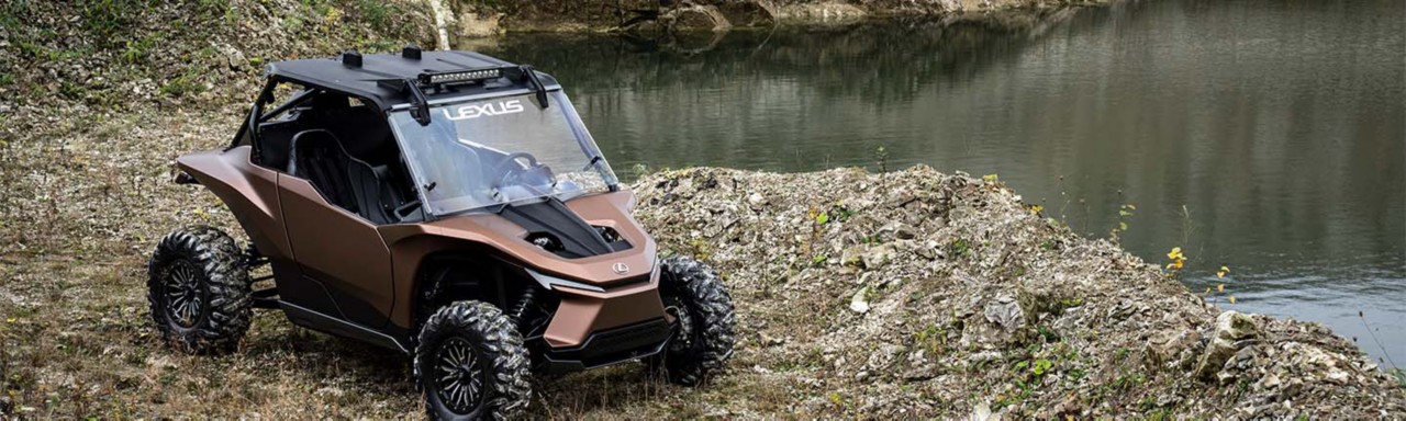 Lexus ROC Concept car on a off road terrain 